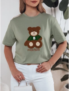 BAREN dámské tričko tmavě zelené Dstreet RY2539