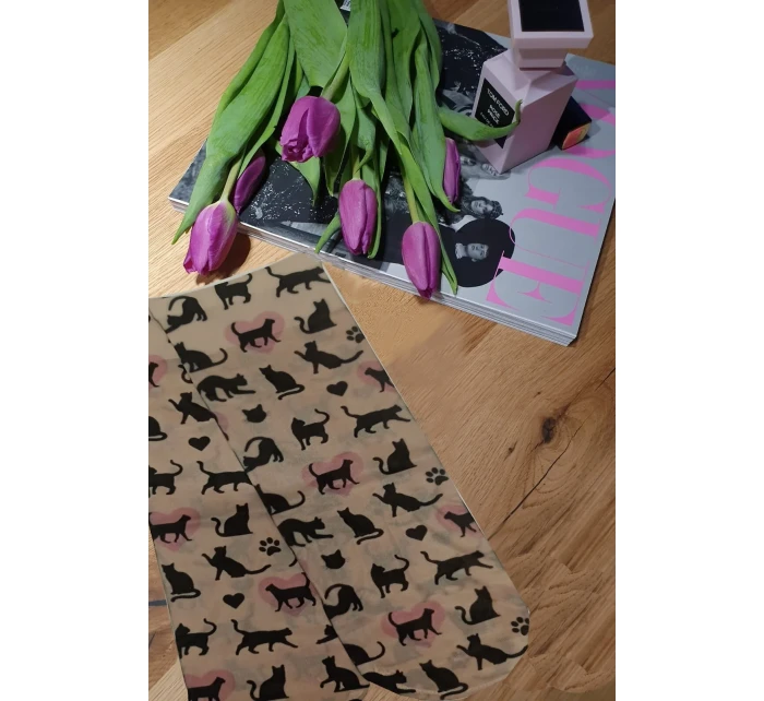 Dámské vzorované ponožky model 7465057 20 den - Magnetis