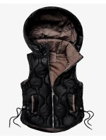 prošívaná dámská vesta se stahovacími boky model 21483426 - J.STYLE prošívaná dámská vesta se stahovacími boky model 21483426 - J.STYLE