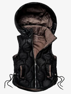 prošívaná dámská vesta se stahovacími boky model 21483426 - J.STYLE
