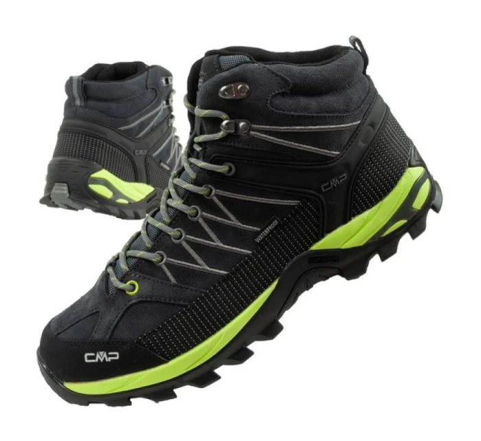 CMP Rigel pánské trekové boty odolné nepromokavé šedé