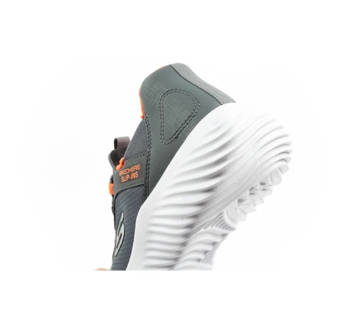 Skechers Bounder Slip-ins dětská sportovní obuv pro mládež šedá Skechers Bounder Slip-ins dětská sportovní obuv pro mládež šedá
