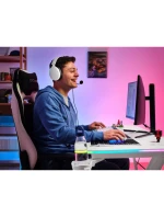 Herní stůl TRUST GXT 709W LUMINUS RGB WHITE