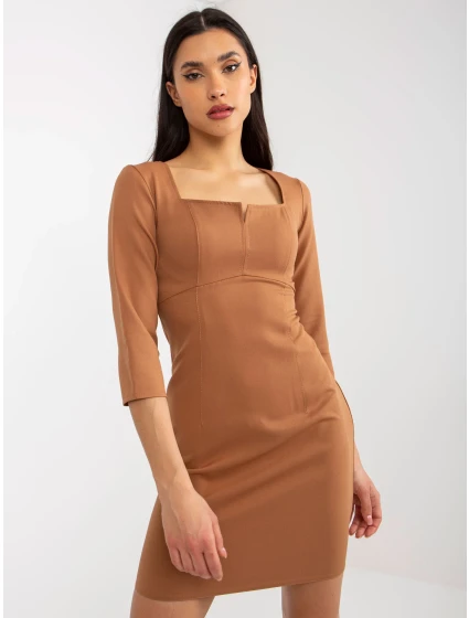 Dámské šaty LK SK  velbloudí  model 18044067 - FPrice