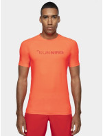 Pánské běžecké tričko D4Z19-TSMF276 70N Neon oranžová - 4F