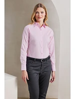 PR 300 Popelínová halenka s dlouhým rukávem model 22480075 mid blue - Premier PR 300 Popelínová halenka s dlouhým rukávem model 22480075 mid blue - Premier