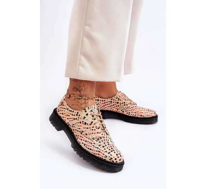 Dámské Kožené Boty Maciejka 04087-18 Oranžová a černá