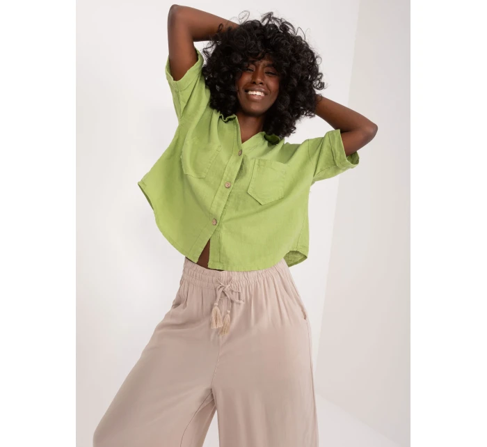 Kalhoty D73761M62237E béžové