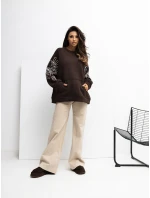 Bluza RV BL model 21777653 ciemny brązowy - FPrice Bluza RV BL model 21777653 ciemny brązowy - FPrice