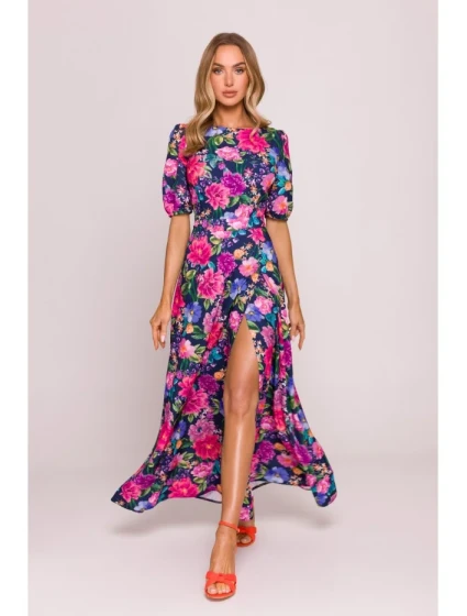 M858 Maxi šaty s otevřenými zády - model 1 M858 Maxi šaty s otevřenými zády - model 1