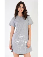 Dámská noční košile s krátkým rukávem model 18728737 - Vienetta Dámská noční košile s krátkým rukávem model 18728737 - Vienetta