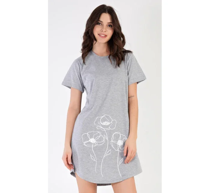 Dámská noční košile s krátkým rukávem model 18728737 - Vienetta Dámská noční košile s krátkým rukávem model 18728737 - Vienetta