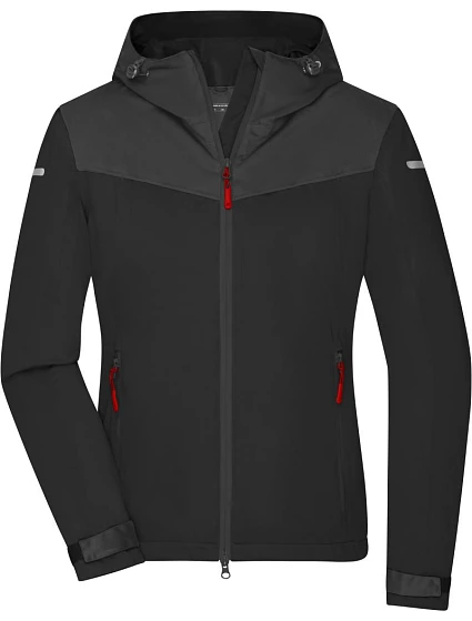 Daiber JN 1179 Dámská outdoorová softshellová bunda 02.1179 black/carbon/light red Daiber JN 1179 Dámská outdoorová softshellová bunda 02.1179 black/carbon/light red