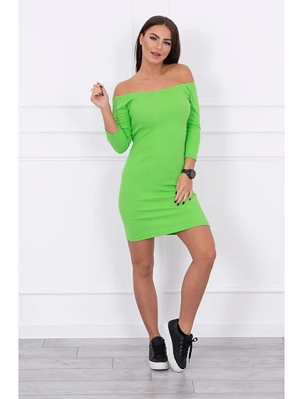 Pruhované model 18742796 šaty světle zelené - K-Fashion