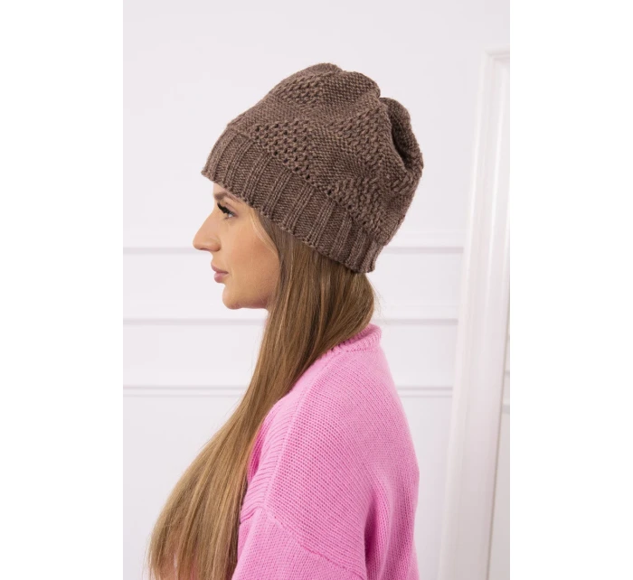 Dámská čepice Danuta K331 mocca Dámská čepice Danuta K331 mocca