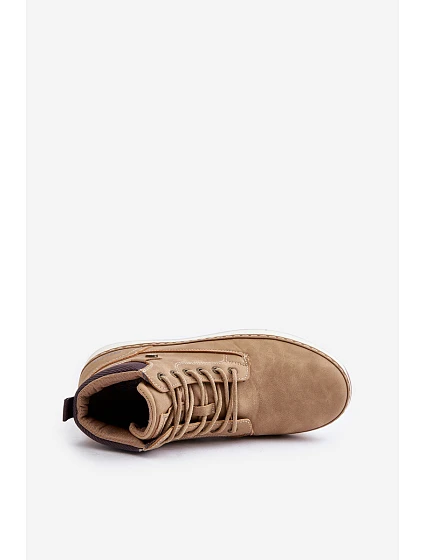 Šněrovací Pánské Boty Big Star model 21675391 HiPoly System Hnědé - Big Star Shoes Šněrovací Pánské Boty Big Star model 21675391 HiPoly System Hnědé - Big Star Shoes