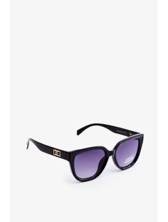 Dámské sluneční brýle se zlatými detaily UV400 černá