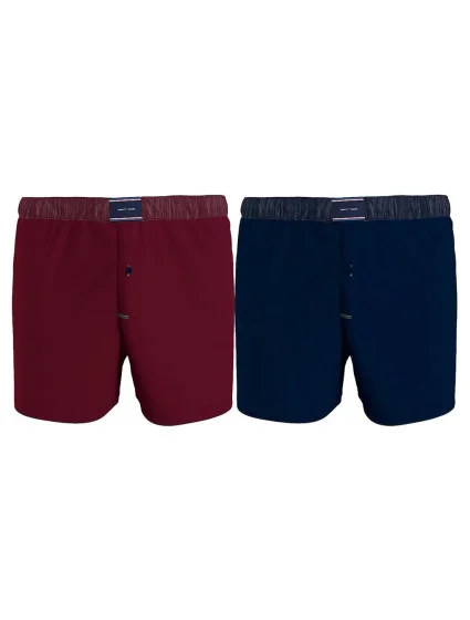 Pánské boxerky 2 pack UM0UM02188 - 0SD - Modrá, bordo - Tommy Hilfiger