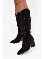 Kozačky na podpatku  model 223005 Step in style