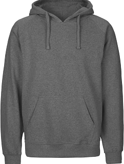 Neutral O 63101 Pánská mikina s kapucí z bio bavlny 77.6311 dark heather