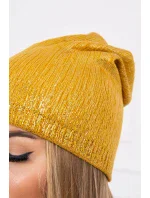 Čepice model 18747315 hořčice - K-Fashion Čepice model 18747315 hořčice - K-Fashion