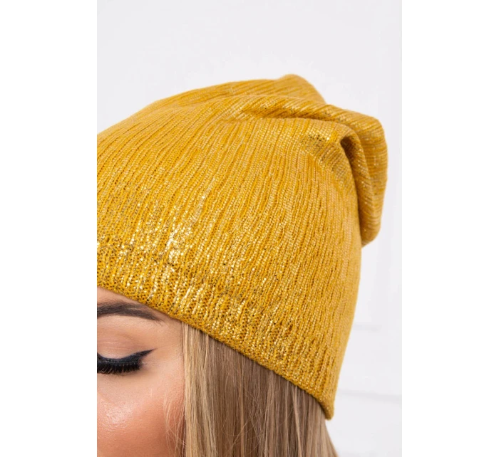 Čepice model 18747315 hořčice - K-Fashion Čepice model 18747315 hořčice - K-Fashion