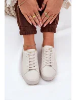 Dámské tenisky z ECO kůže Big Star – béžové Dámské tenisky z ECO kůže Big Star – béžové