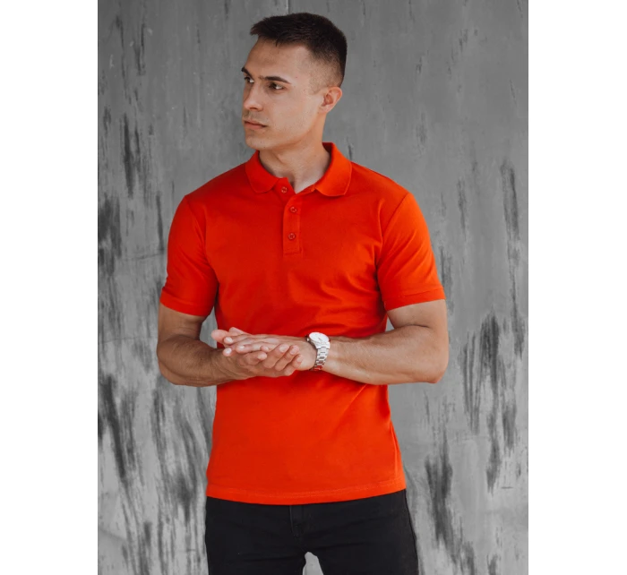 Pánské oranžové polo tričko Dstreet model 21977466 - FashionStreet