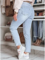 Dámské džínové kalhoty slim fit s páskem NEOPASS modré FashionStreet UY2680
