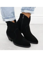 Dámské kožené kovbojské boty černé model 21905347 - Big Star