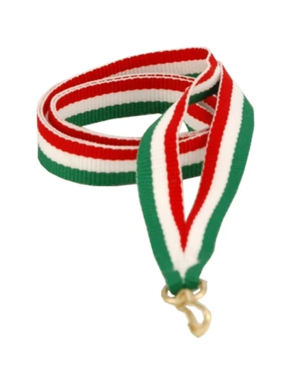 Stuha 22 mm - červená, bílá a zelená Stuha 22 mm - červená, bílá a zelená