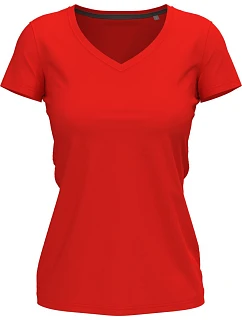 Vneck Women Dámské tričko s výstřihem do V scarlet red model 22478420 - Stedman