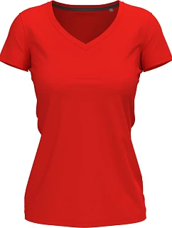 Vneck Women Dámské tričko s výstřihem do V scarlet red model 22478420 - Stedman