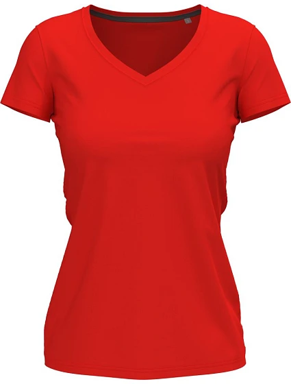 Stedman Stretch-T V-neck Women Dámské tričko s výstřihem do V 05.9710 scarlet red Stedman Stretch-T V-neck Women Dámské tričko s výstřihem do V 05.9710 scarlet red