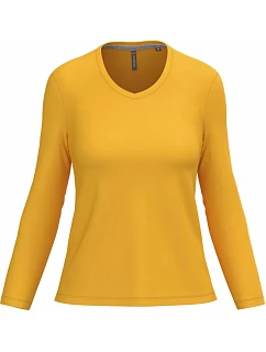 K 382 Dámské tričko do V s dl. rukávem model 22508382 yellow - Kariban