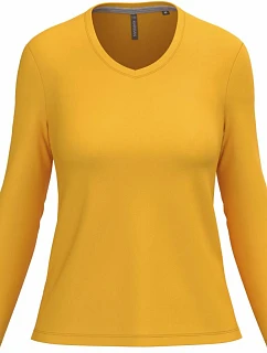 Kariban K 382 Dámské tričko do V s dl. rukávem 20.K382 yellow