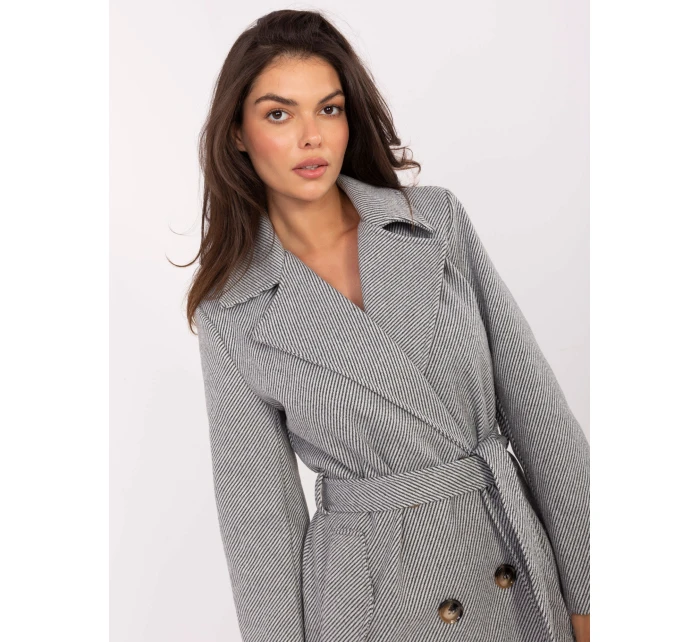 Płaszcz IT PL model 21302421 biało szary - FPrice