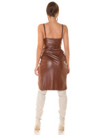 Sexy Koucla faux leather dress corset look