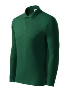 Pique Polo LS polokošile pánská dark green