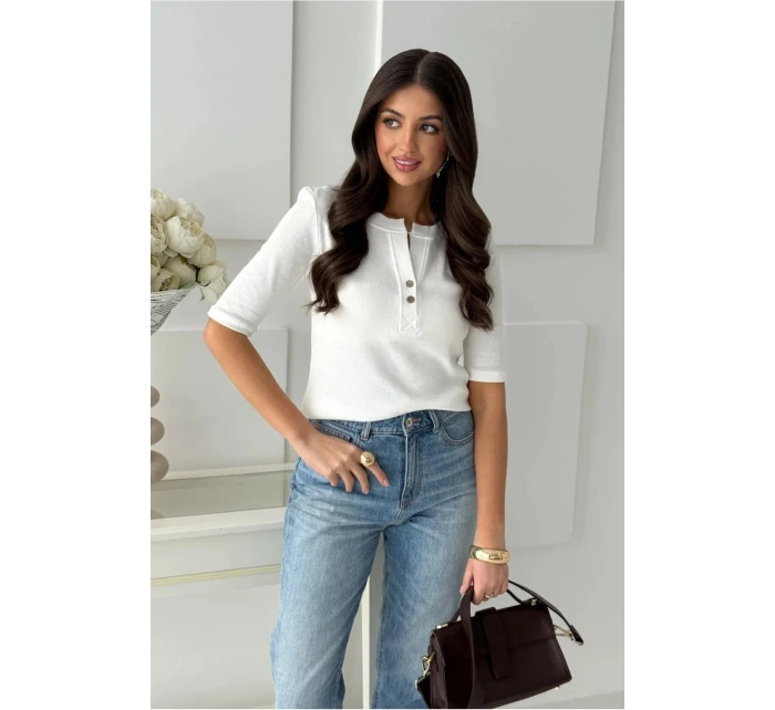 BLOUSE model 22011295 - OFF PINK BLOUSE model 22011295 - OFF PINK