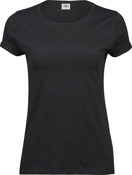 Tee Jays TJ 5063 Dámské tričko s rolovatelnými rukávy 18.5063 black Tee Jays TJ 5063 Dámské tričko s rolovatelnými rukávy 18.5063 black