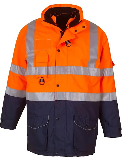 Yoko HVP 711 Hi-Vis 7-v-1 Bunda 79.P711 hi vis orange/navy Yoko HVP 711 Hi-Vis 7-v-1 Bunda 79.P711 hi vis orange/navy