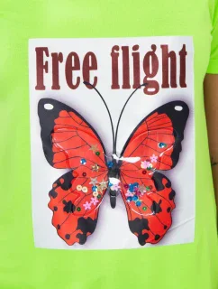 Zelená neonová halenka Free Flight