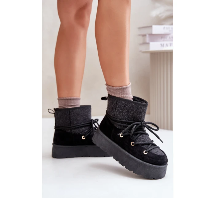 Sněhule S Na Platformě Černé model 21676673 - Boto Sněhule S Na Platformě Černé model 21676673 - Boto