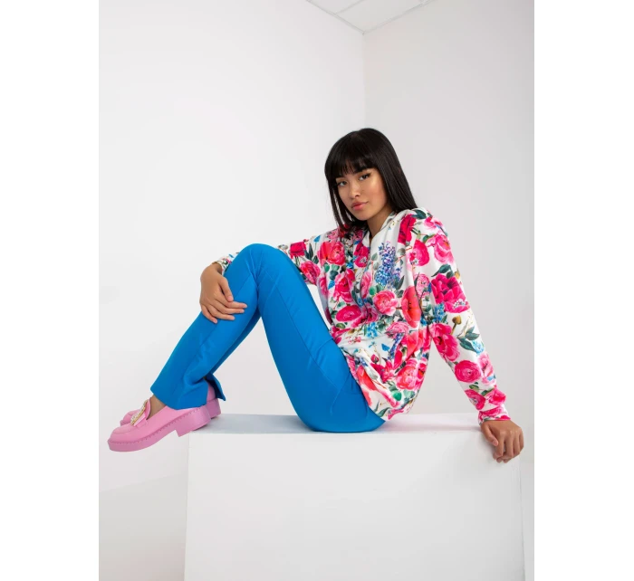 Mikina RV BL 8116.86P bílá a růžová