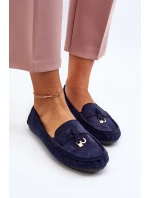 Dámské semišové klasické mokasíny tmavě modrá Ontala Dámské semišové klasické mokasíny tmavě modrá Ontala