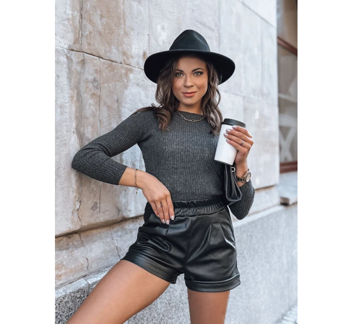 AURINA dámský svetr tmavě šedý FashionStreet MY1394 AURINA dámský svetr tmavě šedý FashionStreet MY1394