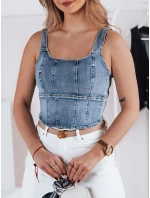 VESTTOP FashionStreet dámský džínový top RY2727
