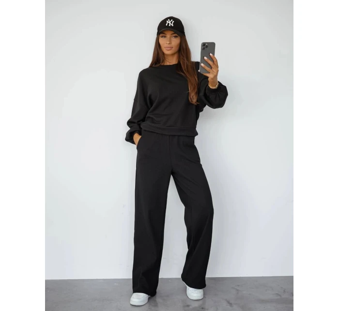 Černý dámský komplet s  mikina a kalhoty model 21470472 - Moon