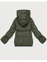 Prošívaná dámská přechodová bunda v barvě khaki (B6118/B6119-11) Prošívaná dámská přechodová bunda v barvě khaki (B6118/B6119-11)